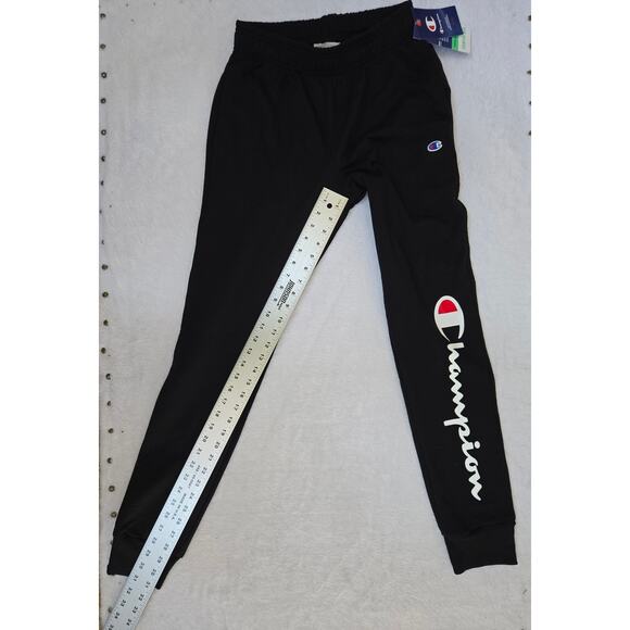 NWT Mens Small Black Tapered Champion Sweatpants - Picture 2 of 7
